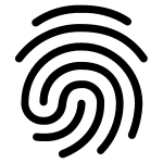 Fingerprint Recognition SVG Icon
